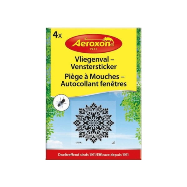 Aeroxon raamval vliegen vierkant 4 stuks
