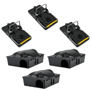 3x Rattenvoerdoos + 3x Rattenklem